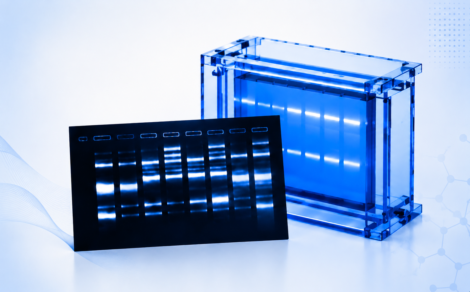 Electrophoresis category illustration